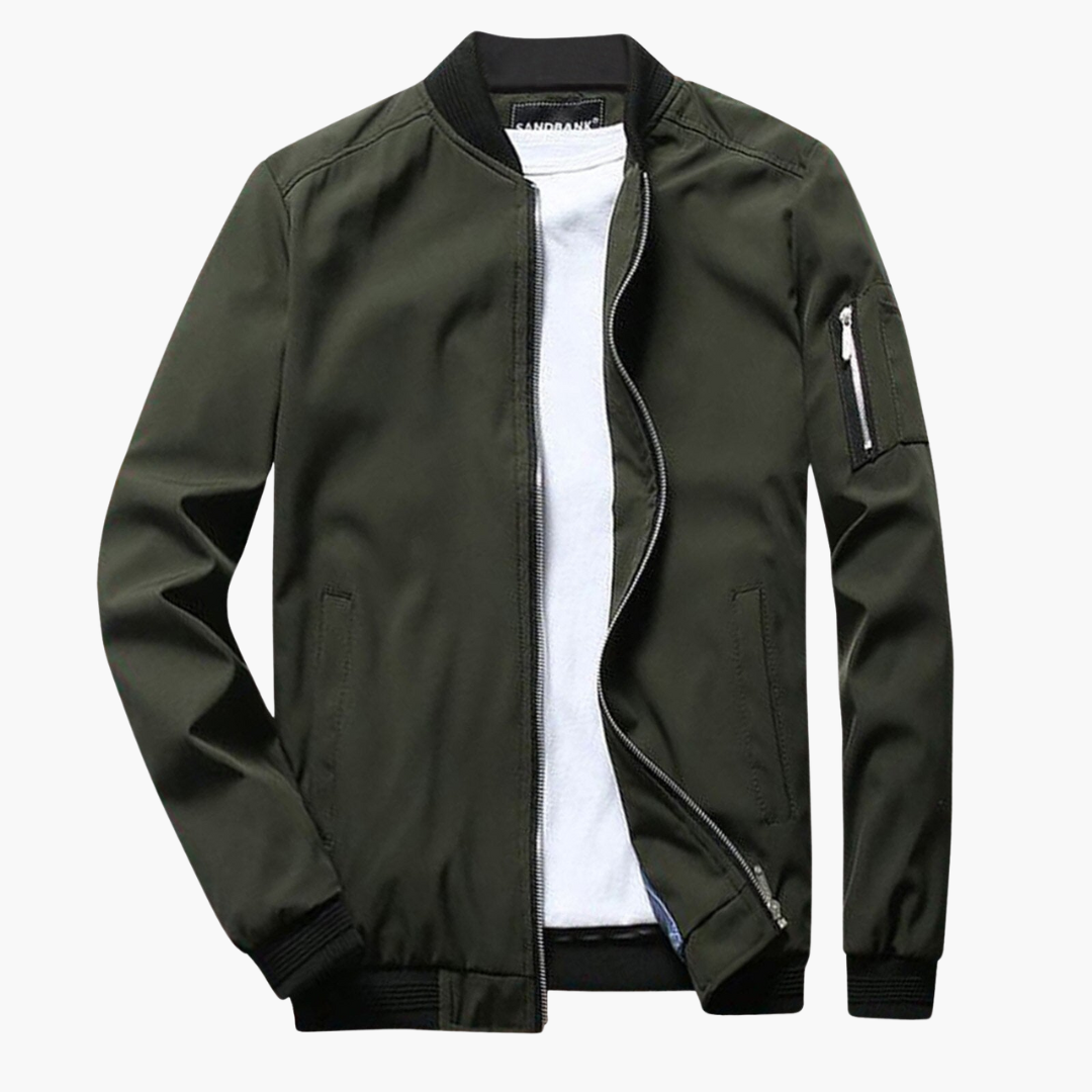 Quino Zip-Up Bomber Jacket