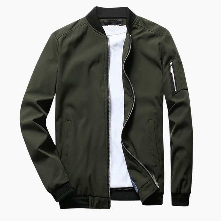 Quino Zip-Up Bomber Jacket