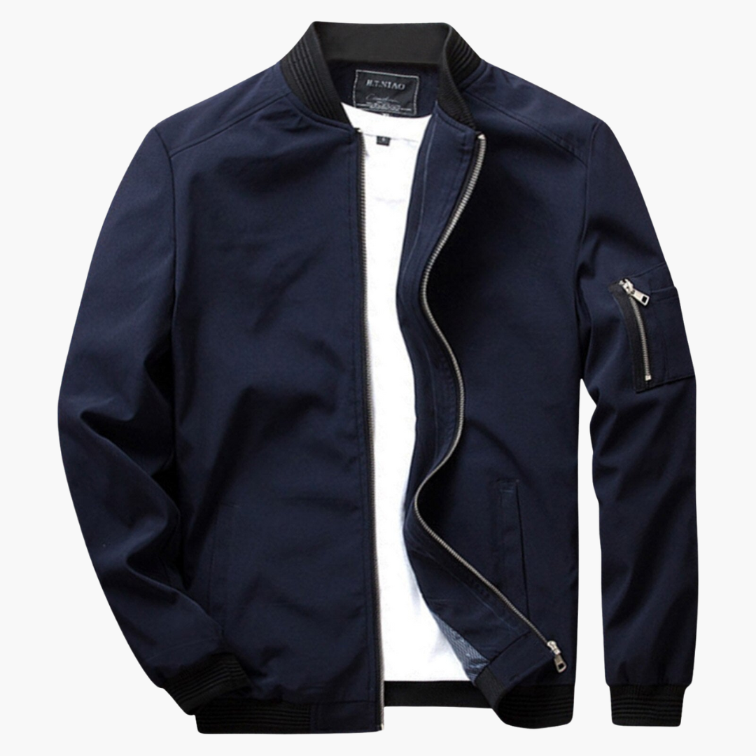 Quino Zip-Up Bomber Jacket