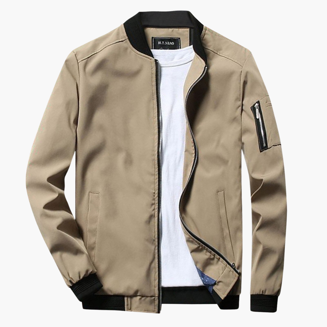 Quino Zip-Up Bomber Jacket