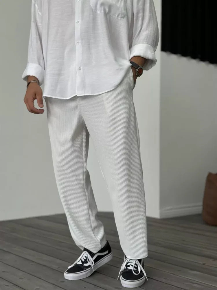 Yrian – Relaxed Ribbed Trousers