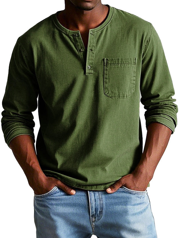 Thomas™ | Classic Long Sleeve Vintage Shirt