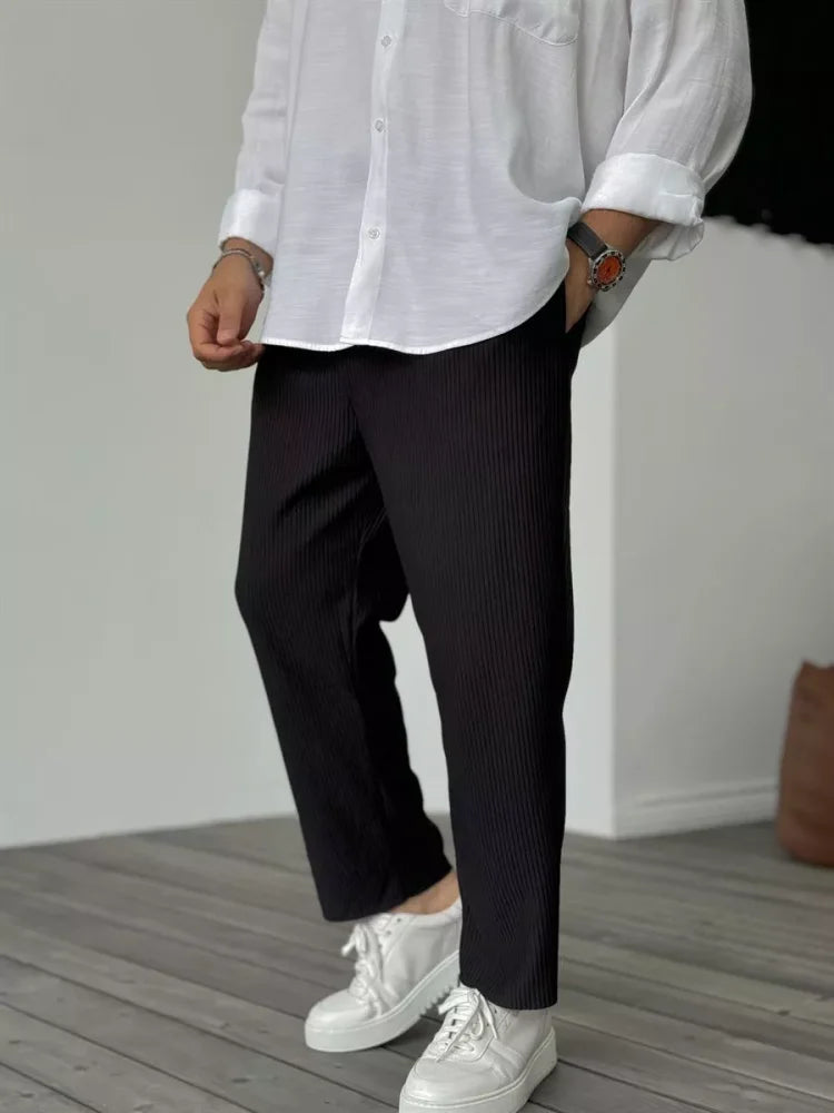 Yrian – Relaxed Ribbed Trousers
